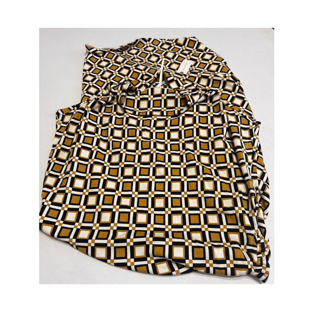 Anthropologie NWT The Maya Ruched Cowl-Neck Dress: Printed Mini Edition Size XL - Picture 10 of 10